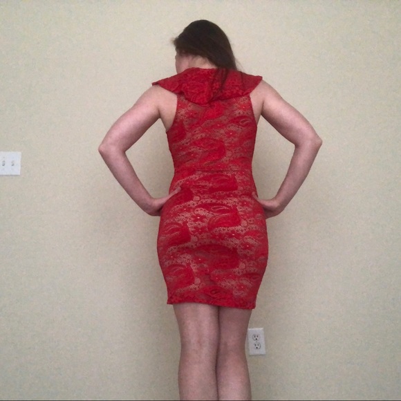 RED HOT DRESS! small lace tight 🔥 - Picture 7 of 11